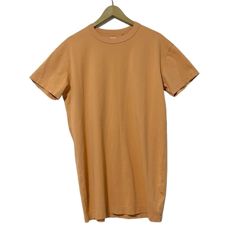 Uniqlo U Orange Tee Shirt Dress Size Small Basic Minimalist Casual